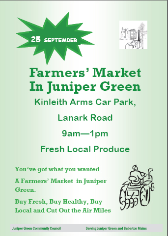 Farmers' market flyer