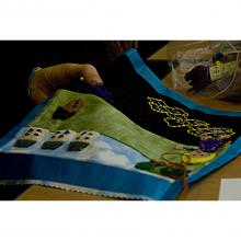 Sewing the hopscotch square