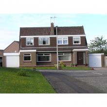 A semi detached 3 bed chalet type house on the Baberton Estate