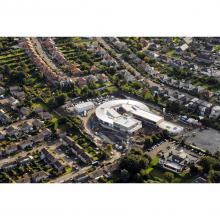Aerial view of the New Juniper Green Primary School